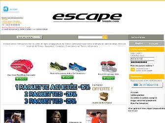 escapetennis.com website preview