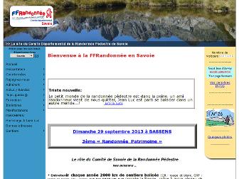 savoie.ffrandonnee.fr website preview