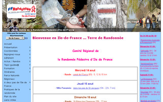 idf.ffrandonnee.fr website preview