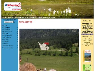 haute-savoie.ffrandonnee.fr website preview