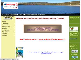 ardeche.ffrandonnee.fr website preview