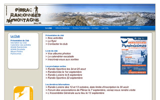 pibrac.rando.free.fr website preview