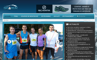 skiandrun.fr website preview