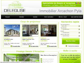 deleglise-immobilier-arcachon.com website preview