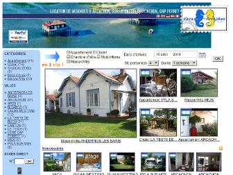 vacances-arcachon.com website preview