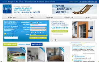 laforet-immobilier-dax.com website preview