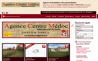 medoc-immobilier.com website preview