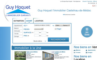 guyhoquet-immobilier-castelnaudemedoc.com website preview