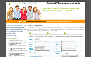 comparatifcomplementairesante.org website preview