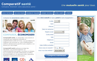 comparatif-sante.com website preview