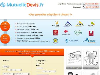 mutuelledevis.fr website preview