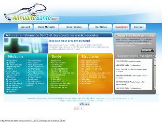 annuairesante.com website preview