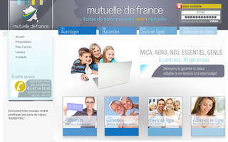 mutuelledefrance.fr website preview