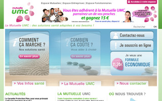 mutuelle-umc.fr website preview
