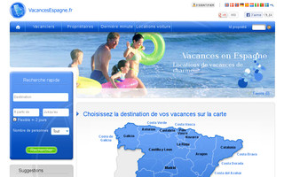 vacancesespagne.fr website preview