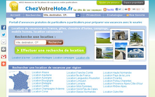 chezvotrehote.fr website preview