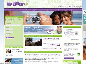 vacances.fr website preview