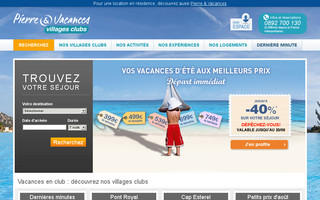 villages-clubs-pierreetvacances.com website preview