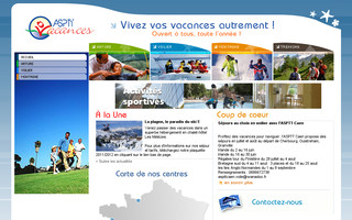 vacances.asptt.com website preview