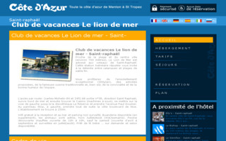 residence-lion-mer-saint-raphael.cote.azur.fr website preview