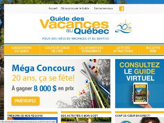 guidedesvacancesauquebec.com website preview