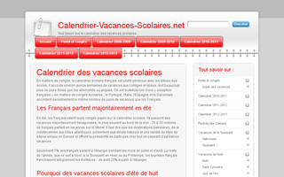 calendrier-vacances-scolaires.net website preview