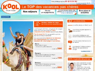 kool-voyages.fr website preview