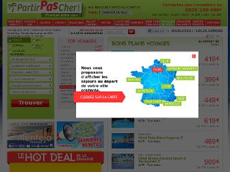 partirpascher.com website preview