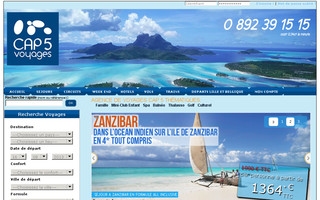 cap5voyages.com website preview