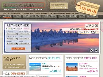 sejoursvoyages.com website preview