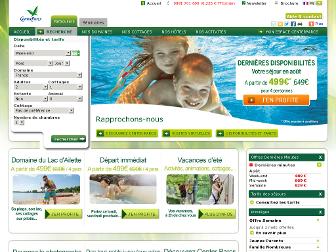 centerparcs.fr website preview