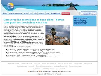 promo.thomascook.fr website preview