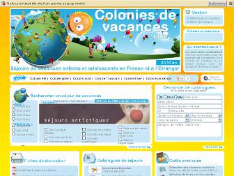 colonies-de-vacances.com website preview