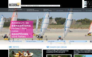 action-sejours.com website preview