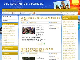 descoloniesdevacances.fr website preview