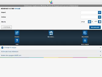 voyages-sncf.mobi website preview