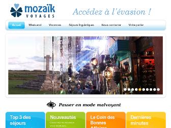 mozaik-voyages.fr website preview