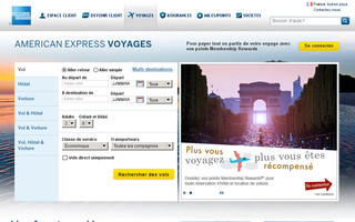 voyages.americanexpress.fr website preview