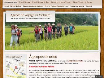agencedevoyageauvietnam.com website preview