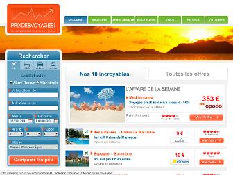 prixdesvoyages.com website preview