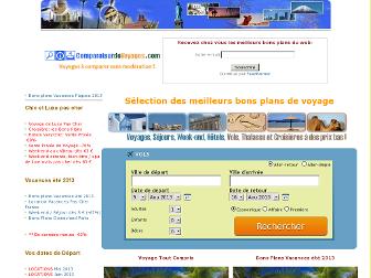 comparateurdevoyages.com website preview