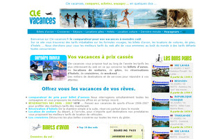 cle-vacances.fr website preview