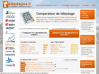 telepeages.fr website preview