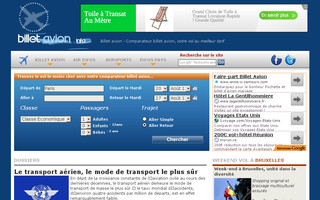 billetavion.info website preview