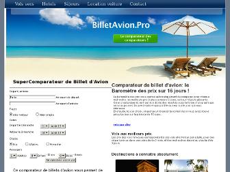 billetavion.pro website preview