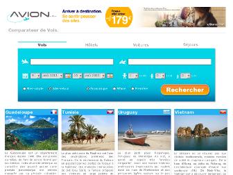 avion.fr website preview