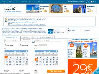 bravofly.fr website preview