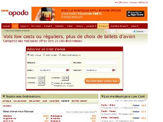 billet-avion.opodo.fr website preview