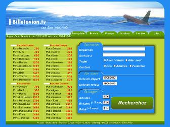 billetavion.tv website preview