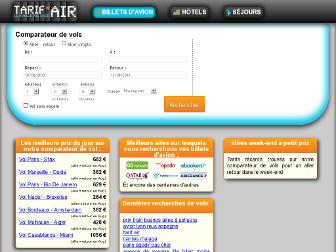 tarifair.fr website preview